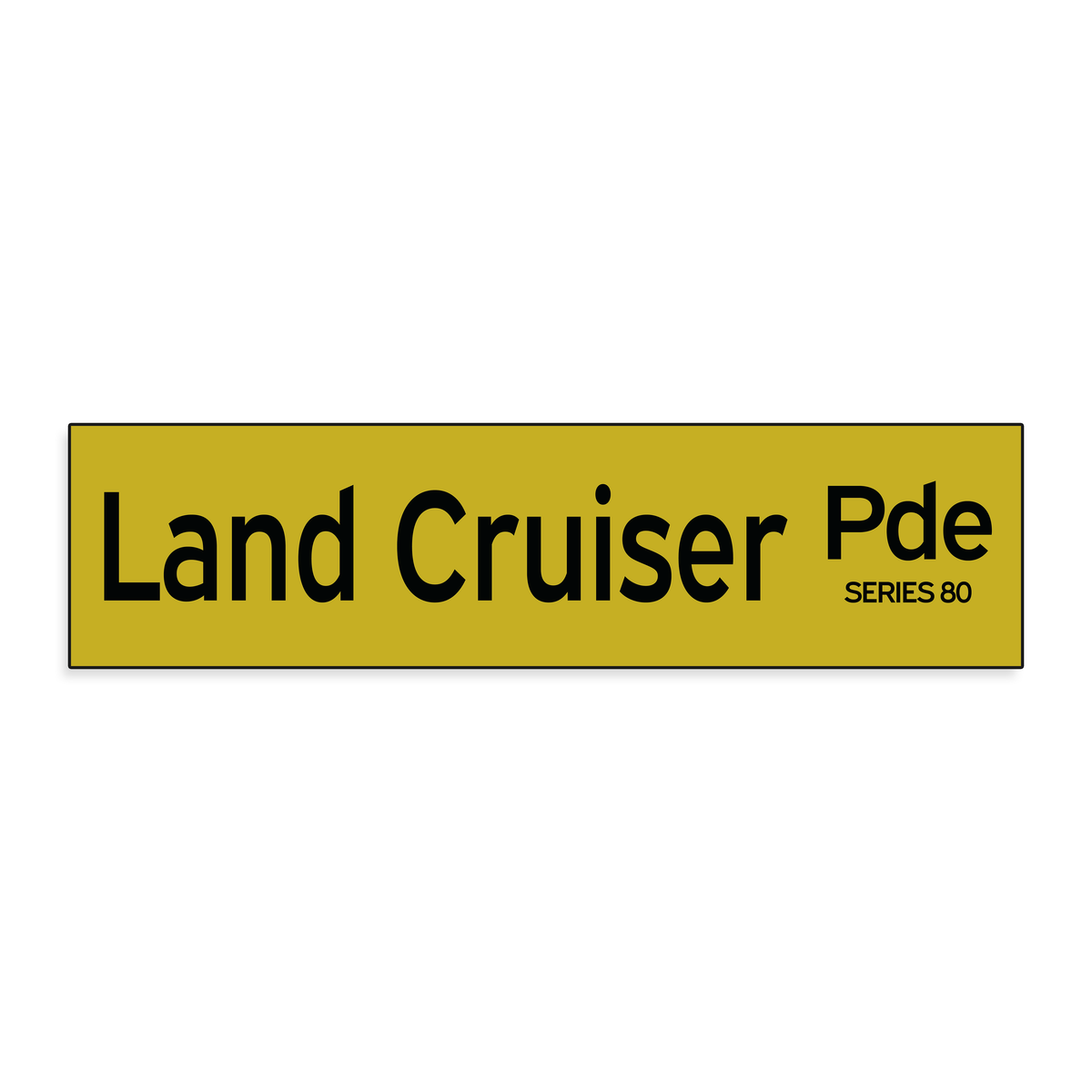 Vehicle - International Street Sign