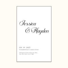 Welcome Sign - Jessica