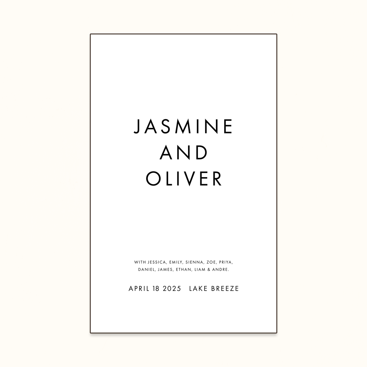 Welcome Sign - Jasmine