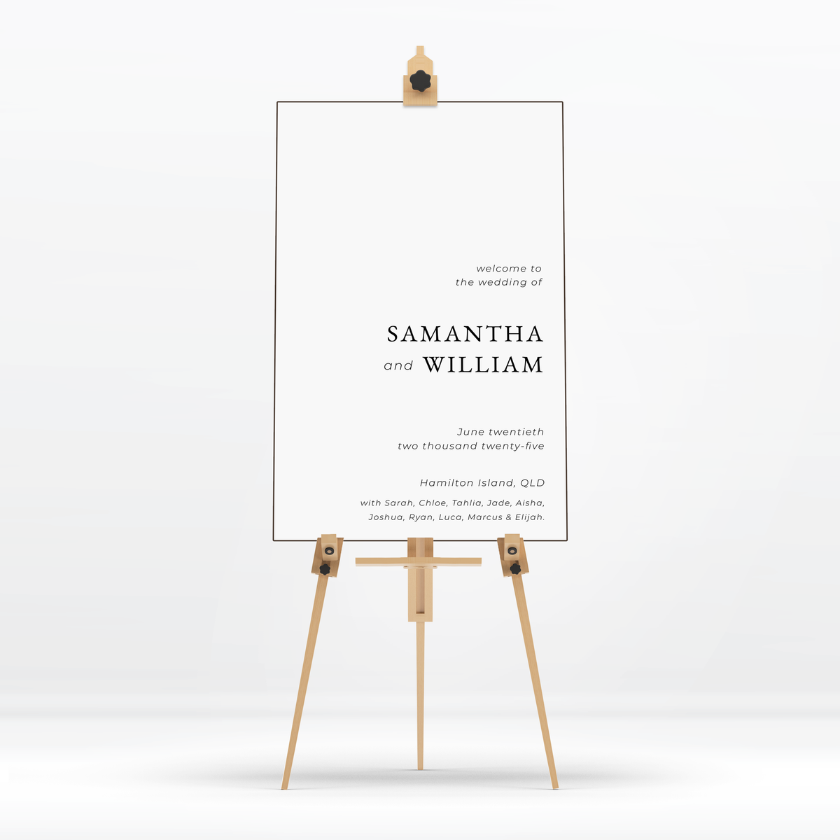 Welcome Sign - Samantha