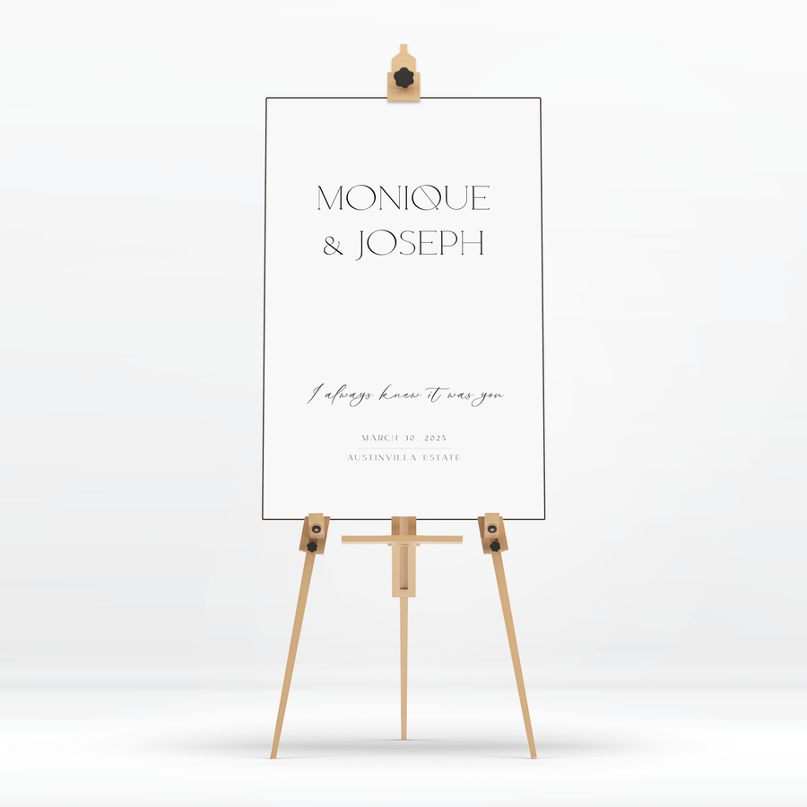Welcome Sign - Monique