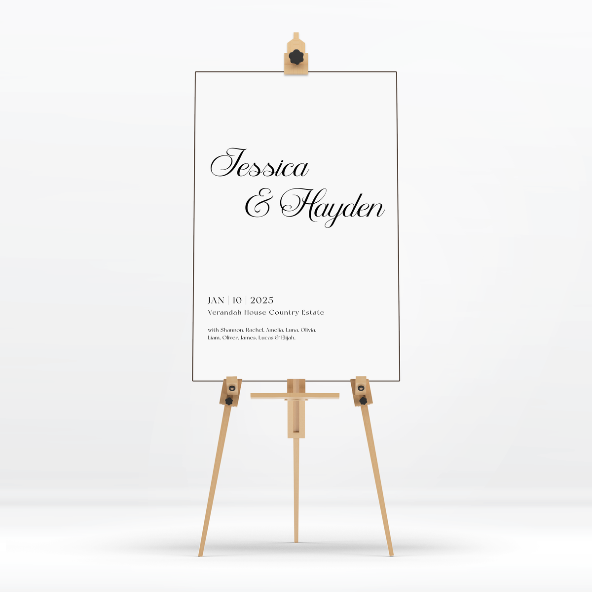 Welcome Sign - Jessica