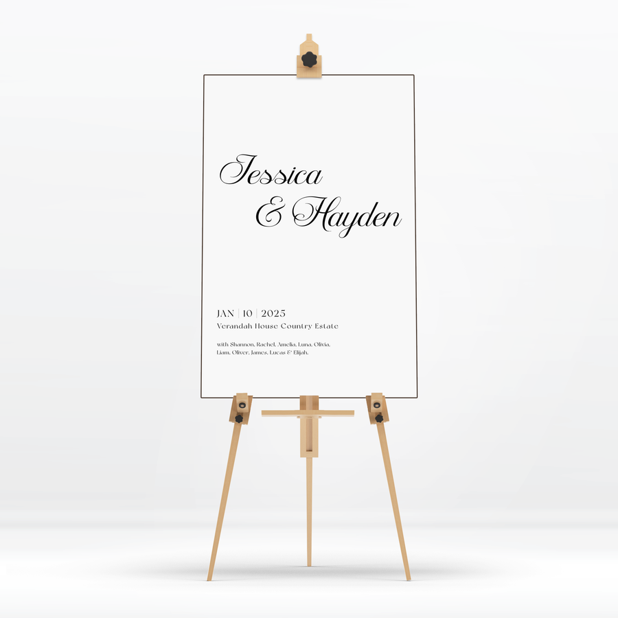 Welcome Sign - Jessica
