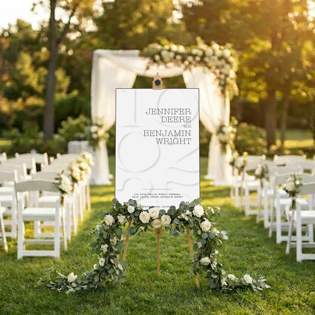 Welcome Sign - Numeric Date