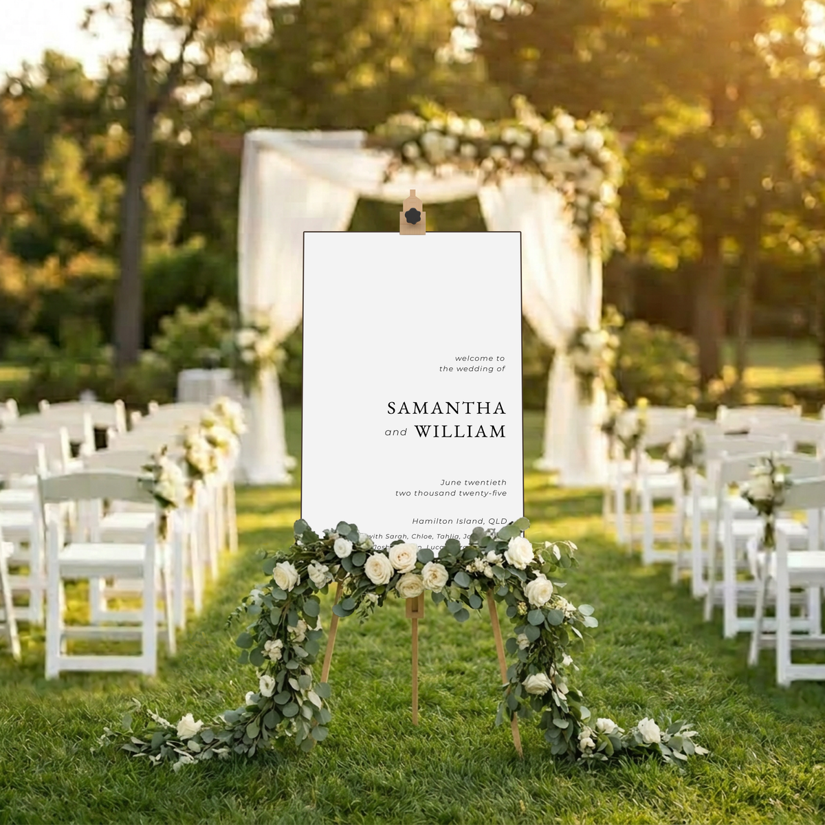 Welcome Sign - Samantha