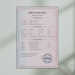 Kids - Birth Record