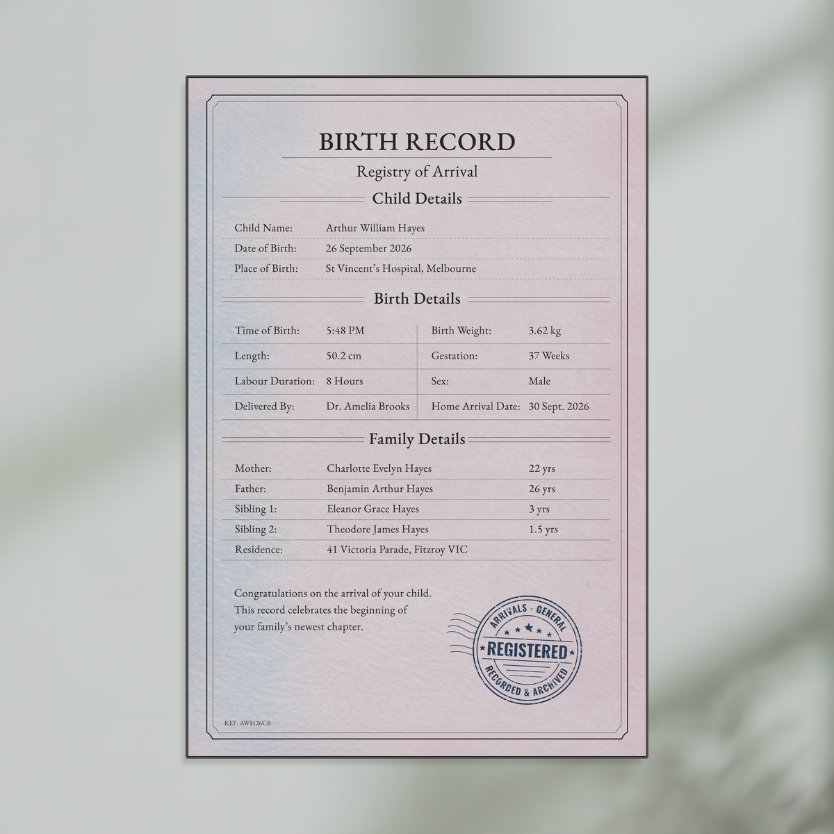 Kids - Birth Record