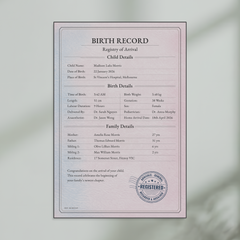 Kids - Birth Record