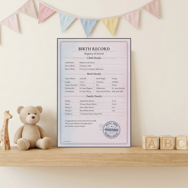 Kids - Birth Record